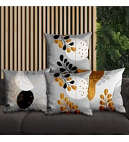 eJOYA Çiçek Tasarımlı 4'lü Yastık İçi Ve Kırlent Kılıfı 45cm 113833