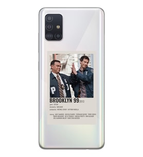 Samsung Galaxy A71 Uyumlu Brooklyn 99 Tasarımlı Şeffaf Telefon Kılıfı