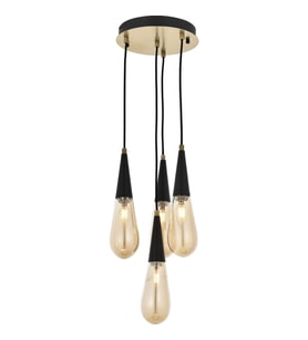 AVONNI AV-60059-4ET Eskitme Kaplama Modern Avize E14 Metal Cam 27cm