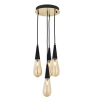 AVONNI AV-60059-4ET Eskitme Kaplama Modern Avize E14 Metal Cam 27cm