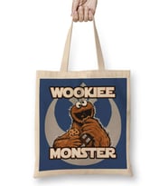 Wookiee Monster Kurabiye Canavarı Bez Çanta Uzun Saplı