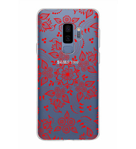 Samsung Galaxy S9 Plus Kapak Nostalji Desen Tasarımlı Şeffaf Silikon Kılıf