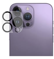 Ally iPhone 15 Pro-15 Pro Max Full Tempered Kamera Lens Koruma Camı (Siyah)