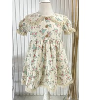 Vintage Elbise Bej MDVK130