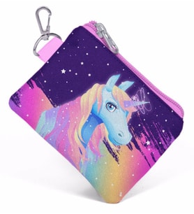 Coral High Renkli Unicorn Kız Çocuk Bozuk Para Çantası
