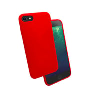 Uyumlu Model Apple iPhone 8 Kılıf Lansman Silk Case (Kırmızı)