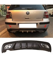 Vw Golf Mk4 Difüzör Difizör Siyah + Kare Egzoz Görünüm C Tip 1997-2003