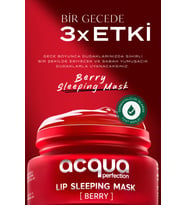 Acqua Perfection Lip Sleeping Mask Berry  Onarıcı & Canlandırıcı & Nemlendirici Dudak Maskesi