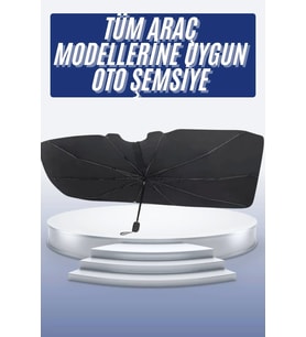 Oto Ön Cam Güneşliği Otomatik Katlanabilir Gölgelik Oto Cam Şemsiye