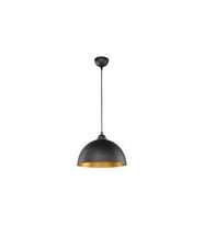RİOLİGHT RETRO,RUSTİK MUTFAK,ODA,CAFELER İÇİN SİYAH TEKLİ METAL SARKIT AVİZE ÇAP:30CM