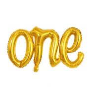 "ONE" 107x50cm Folya Balon - Gold / Altın