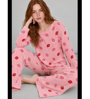 Night Kadın Comfort Esnek Pijama Takımı 4686