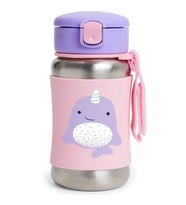 Zoo Pipetli Paslanmaz Çelik Suluk 350 ml Narwhal