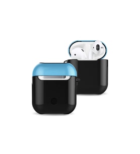Apple Airpods 2 (2.nesil) 3in1 Kılıf - Siyah-mavi