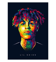 Lil Gökyüzü Tablo Ahşap Poster Dekoratif