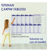 Çarpım Tablosu Sihirli kağıt tahta Akıllı Kağıt Tahta 100x56 cm + kalem