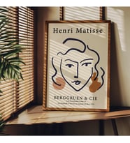 Tanıtım Matisse Çerçevesiz Poster, Modern Dekoratif Çerçevesiz Poster, Tablo, Matisse-6, 50 x 70