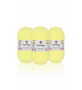 YUMURCAK KADİFE K0333 LİMONİ 100 gr 120 mt 3 adet SP