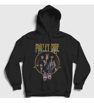 Presmono Unisex Siyah Band Mötley Crüe Kapüşonlu Sweatshirt 166967tt