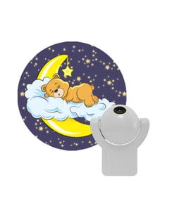 Petrix Projeksiyon Görüntü Yansıtmalı Gece Lambası (Beyaz)