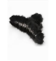 SOFT PELUŞ BÜYÜK MANDAL TOKA SİYAH