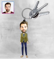 Kişiye Özel Karikatür Tasarım Anahtarlık 97263