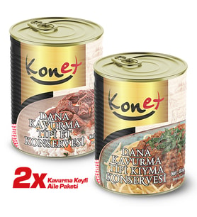 Kavurma Keyfi Aile Paketi - Hazır Yemek / Dana Kavurma Tipi Et - Dana Kavurma Tipi Kıyma 800g