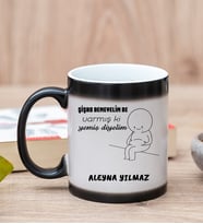 Kişiye Özel Varmış Ki Yemiş Diyelim Esprili Sihirli Kupa Bardak