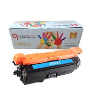 QPRİNT TONER HP 652A CF321A MAVİ MUADİL TONER M651dn M680dn CZ248A CZ249A CZ250A CZ256A CZ257A