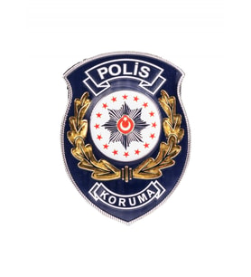 Koruma Polis Arması 3d, 2025 Yeni Model Tip Cırtlı, Standart Ölçü, 1.sınıf Kalite (Çok Renkli)