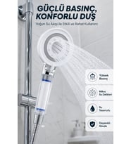 Su Tasarruflu Filtreli Duş Başlığı Yüksek Basınçlı Modern Duş Başlığı