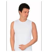 LİKRALI SIFIR KOL ATLET (Beyaz)