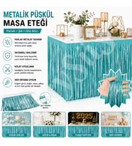 Masa Püskülü Turkuaz