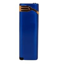 PremiumQuality Mavi - Bronz Tek Torch Pürmüz Metal Puro Çakmağı