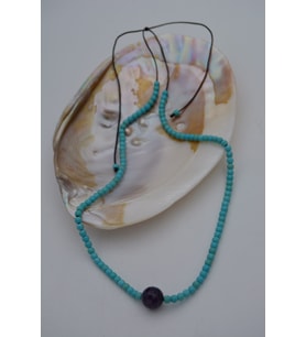 STONEAGE JEWELLERY Lapis Lazuli ve Turkuaz Doğal Taşlı Kolye (Altın / Dore)