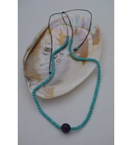 STONEAGE JEWELLERY Lapis Lazuli ve Turkuaz Doğal Taşlı Kolye (Altın / Dore)