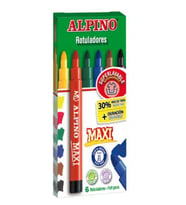 Alpino Keçeli Kalem 6 Renk Maxi