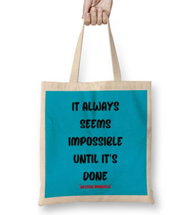 Motivational Quotes Sayings - Entrepreneurs İnspiration Success Work Gifts Bez Çanta Uzun Saplı