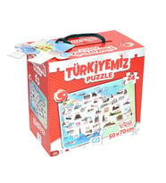 Türkiyemiz 24 Parça Yer Puzzle