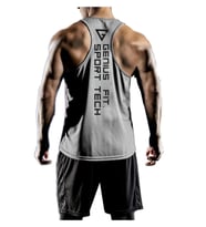 Erkek Dry Fit Y-back Gym Fitness Sporcu Atleti Genıus-fıt (Gri)