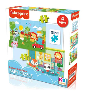 Baby Railway & Bedtime 2’si 1 Arada Puzzle