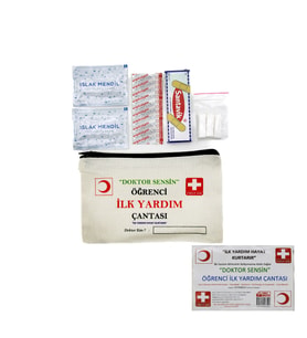 Bez Çantalı Öğrenci İlk Yardım Seti