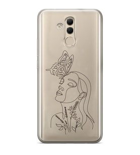 Huawei Mate 20 Lite Uyumlu Baskılı Yumuşak Silikon Şeffaf Telefon Kılıfı