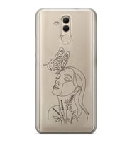 Huawei Mate 20 Lite Uyumlu Baskılı Yumuşak Silikon Şeffaf Telefon Kılıfı