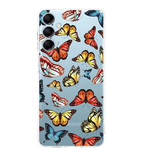 PrintiFy Samsung Galaxy M14 ile Uyumlu Water Color 2  Kamera Korumalı Şeffaf  Kılıf