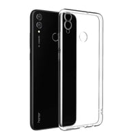 Huawei Honor 8C Uyumlu Kılıf Zore Süper Silikon Kapak (Renksiz)