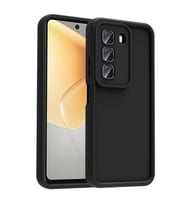 Infinix Hot 50 4G Uyumlu Kılıf Kamera Korumalı Zore Ananas Kapak (Siyah)