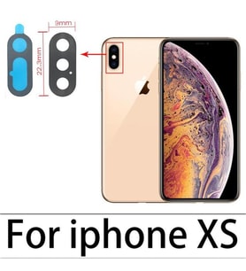iPhone XS MAX-XS Arka Kamera Camı Lens Yapışkanlı