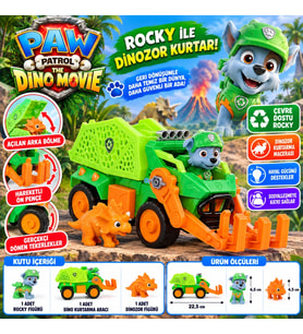 The Dino Movie Rocky Figürü ve Dino Kurtarma Aracı