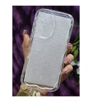 Samsung Galaxy S23 FE Uyumlu 3D Dalga Kenarlı Şeffaf Telefon Kılıfı